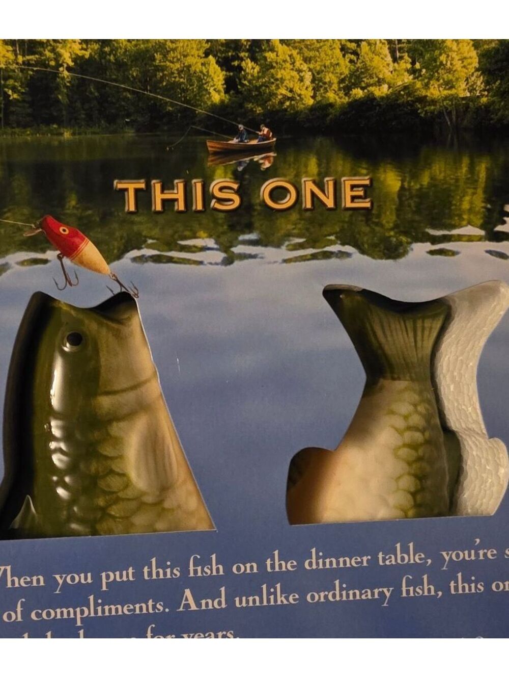 Basic Cigarettes Advertising Bass Fish Salt And Pepper Shakers Fishing 2007 Box
